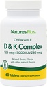 Natures Plus D&Kコンプレックス - 60の混合ベリーChewables - Calcium Metabolismをサポート - ベジタリアン、非GMO、グルテンフリー、大豆無料 - 60のサービング