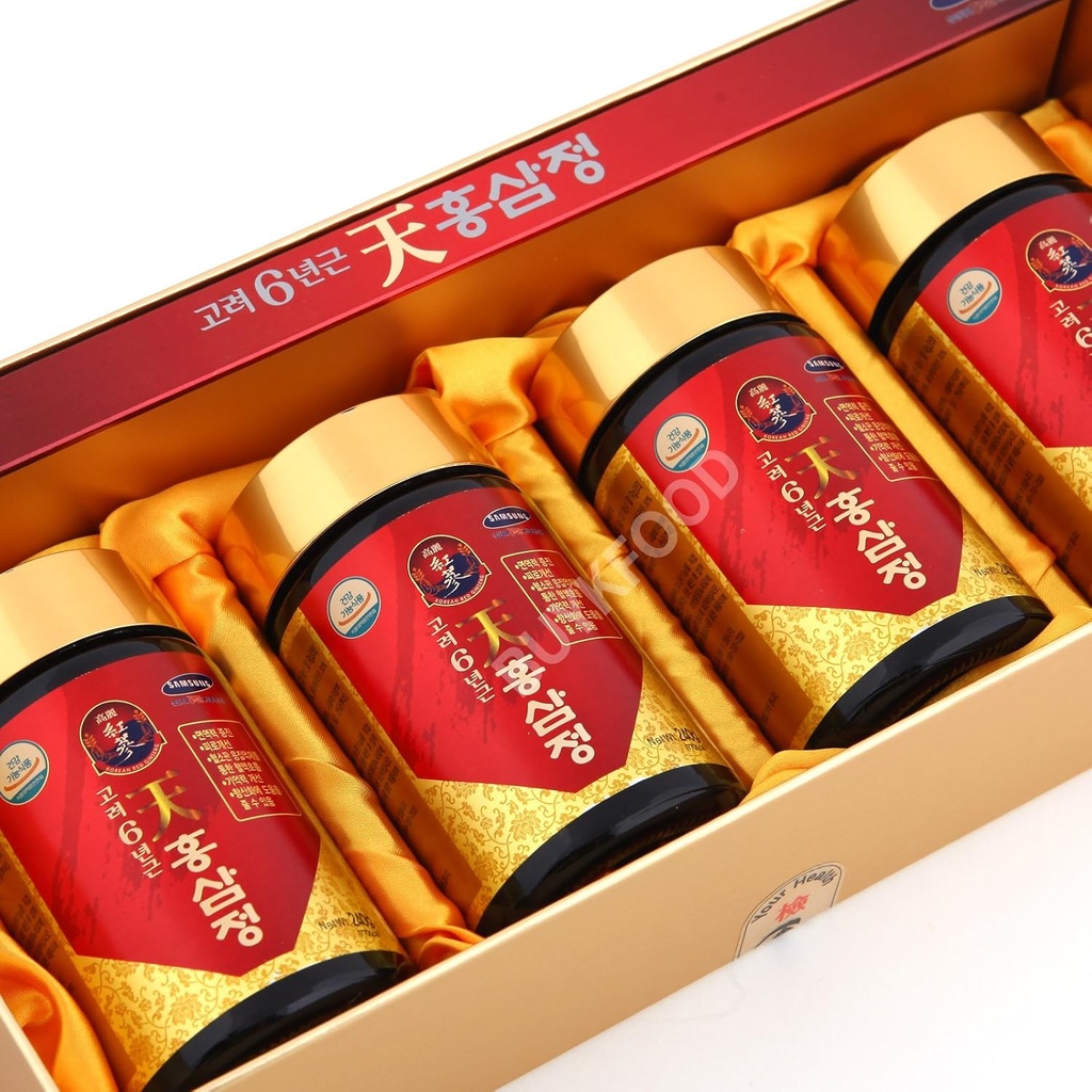 韓国6yearsの根の赤いGinsengの金のエキス、240g (8.5oz) X 4eaのサポニン、Panax