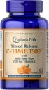 Puritan's Pride Vitamin C 1500 mg with Rose HIPS Caplets, 100 カウント