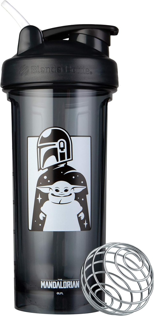 BlenderBottleスターウォーズシェーカーボトルプロシリーズは、タンパク質シェイクスとプレワークアウト、28-オンス、マンドラリアン&チャイルドに最適です