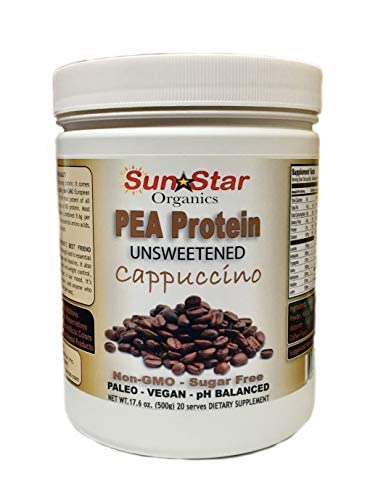 エンドウ豆の蛋白質の粉-Unsweetened -コーヒー粉及びバニラのエキスが付いているカプチーノ、大豆は、非GMO 17.6のoz放します