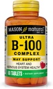 MASON NATURAL Ultra B-100コンプレックス - 健康な心と神経系、免疫機能とエネルギー代謝を改善し、60錠