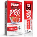 PURE KICK PRO ハイドレーション電解ドリンクミックス、イチゴアイスポップ、各ボックスに6パケット付き1箱入り