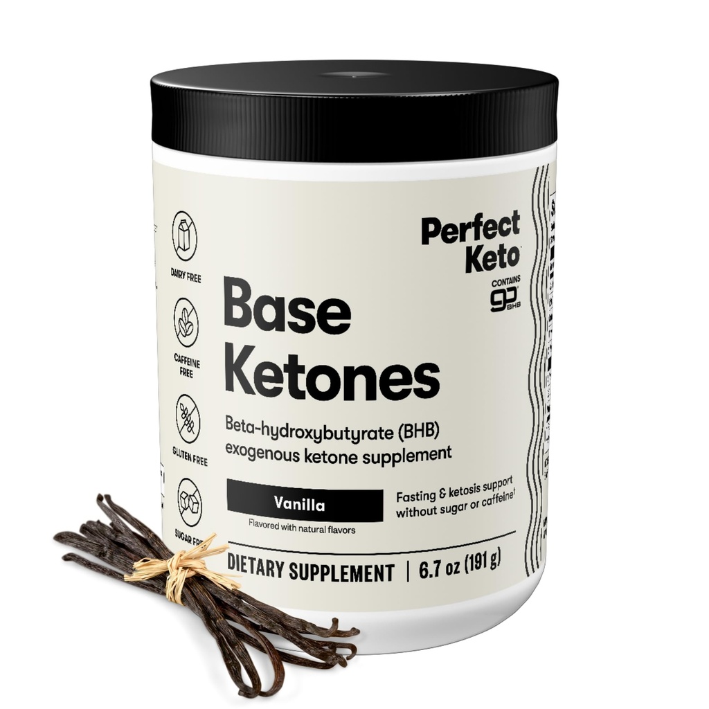 完全な Keto の外因性の Ketones の粉、Ketosis のための BHB の塩の補足及び、また Hydration、カフェイン の自由なエネルギー、 Keto の食事療法、焦点及びワークアウト サポート、バニラ、6.7 oz のための電気分解物