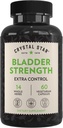 Crystal Star Bladder Strength (60 Capsules) – Herbal Urinary Tract Health and Extra Strength Bladder Control Supplement, Cranberry Extract, Pumpkin Seed Extract, Plantain and Wild Yam Root, Non-GMO