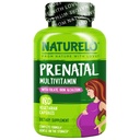 NATURELO Prenatal Multivitamin with Gentle Chelated Iron, メチル Folate, 植物カルシウム & コリン - ビーガン, ベジタリアン - 非GMO - グルテンフリー - 180 カプセル - 2 ヶ月の供給