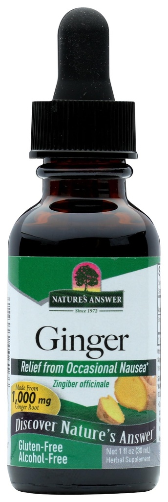 Nature's Answer アルコールフリージンジャー・ルート、1-Fluid Ounce | 炎症サポート | 消化をサポート