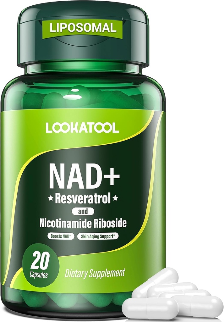 NAD +レスベラトロールサプリメント26カプセル