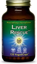 HealthForce SuperFoods Liver Rescue - 自然な肝臓のクレンジング - 乳牛とタンポポロンの根付き - グルテンフリー&ビーガン - 120カプセル