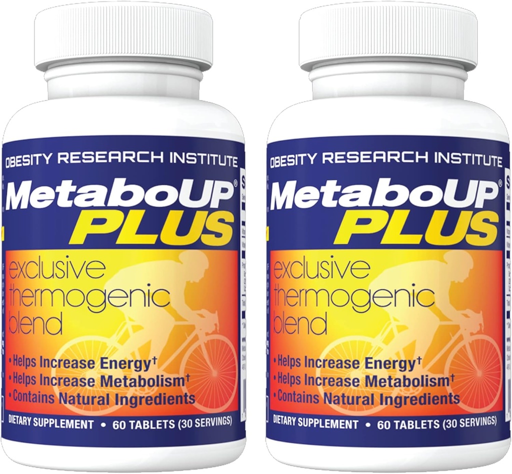 Lipozene MetaboUP Plus - 2 60 Ct Bottles - Thermogenic Weight Loss - Energy Booster Pills