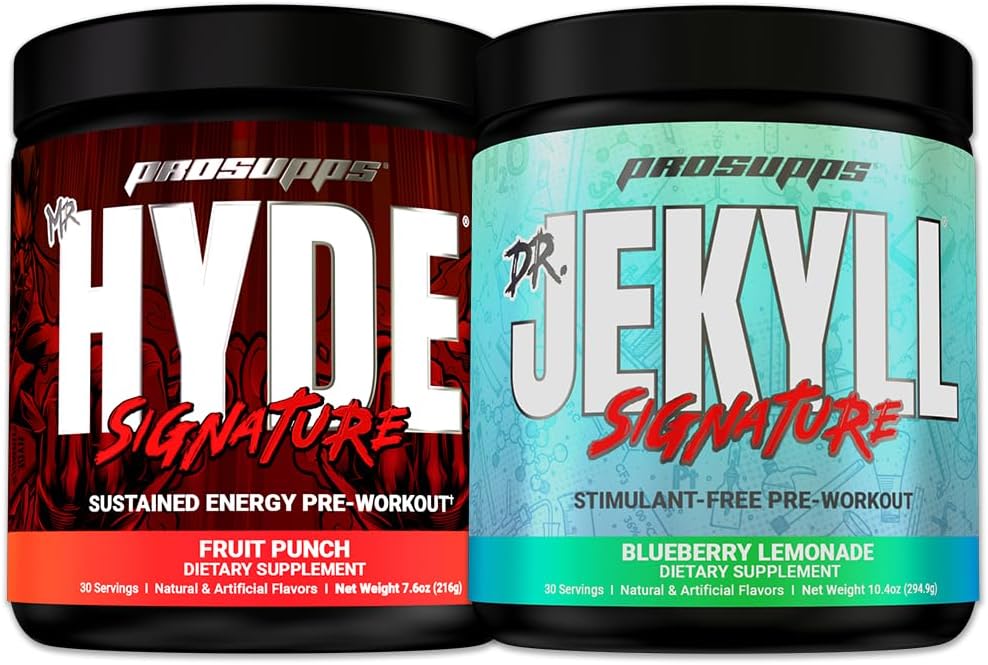 PROSUPPS Mr. ハイドシグネチャーフルーツパンチとDr. Jekyllシグネチャーブルーベリーレモネードバンド