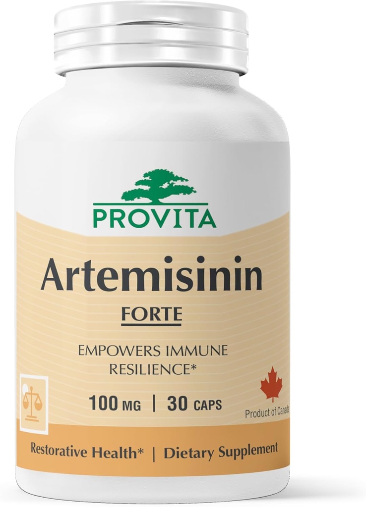 PROVITA Artemisin Pro | 免疫サポートサプリメント | 50:1 Artemisia Annua抽出物と甘い木材カプセル | 天然アンチ炎症&抗酸化サプリメント | 草の免疫ブースター 大人用