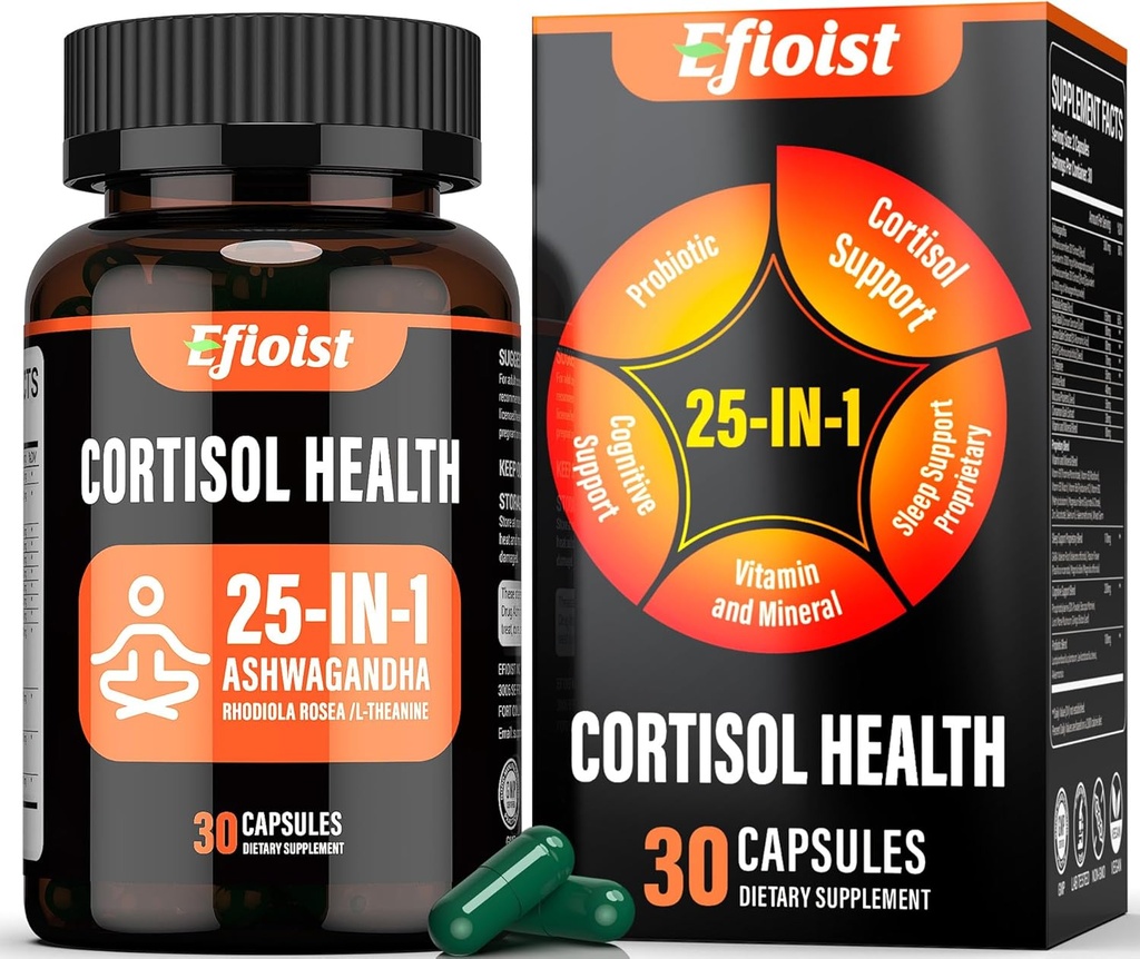 女性のためのCortisolの補足、女性のための25 1のCortisolの減力剤及び人、Ashwagandha、RhodiolaのRosea、L-Theanine、気分、焦点、睡眠サポート、30のカプセル