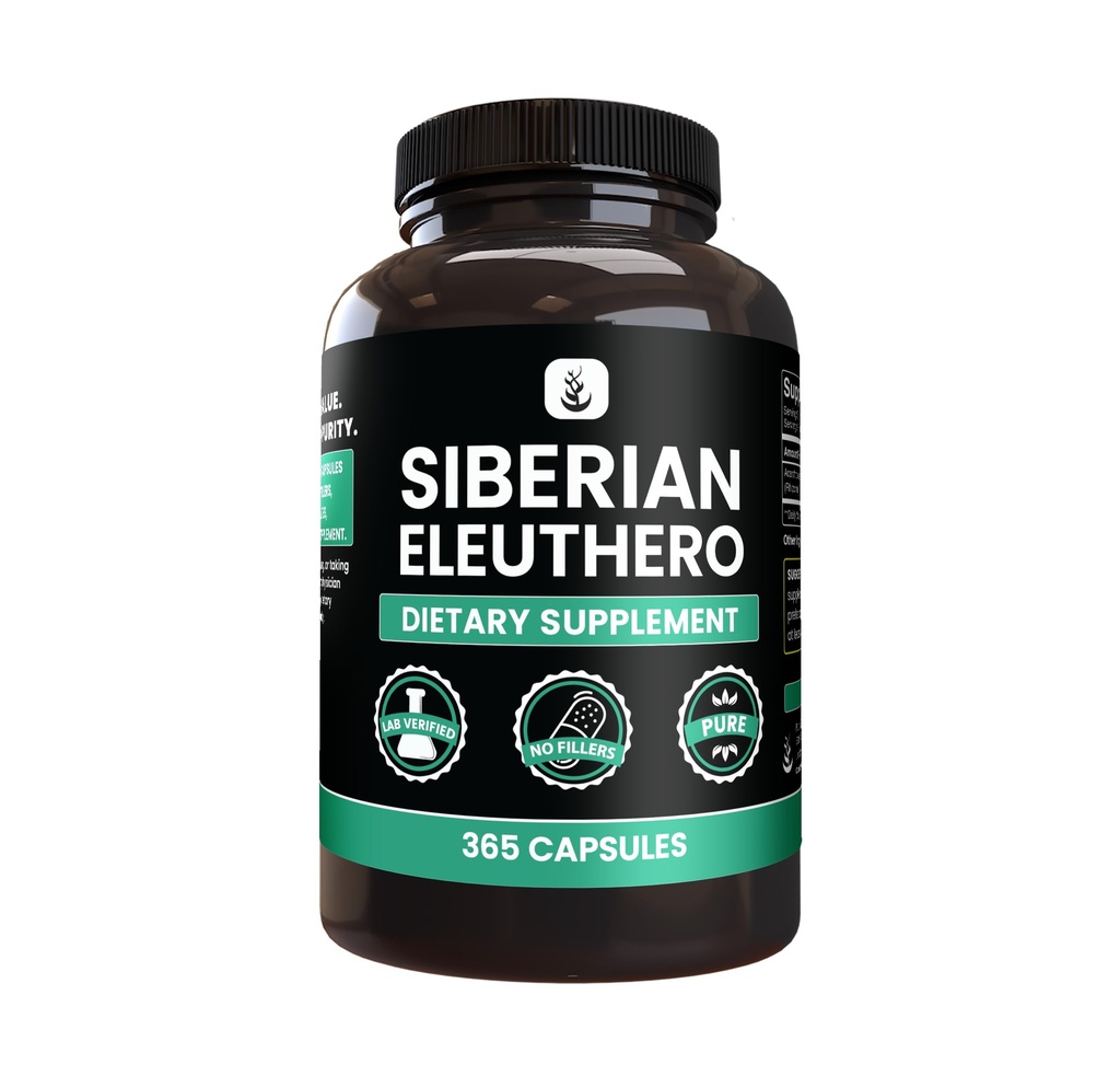 PURE ORIGINAL INGREDIENTSのシベリアのEleuthero、常に純粋、添加物無しまたは注入口、実験室は確認しました(31のパック)
