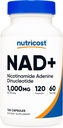 ナトリコスト NAD + サプリメント 1,000 mg/サービング,120 カプセル (ニコチンアミド アデニン Dinucleotide) - 60 サービング, グルテンフリー, 完全菜食主義者の