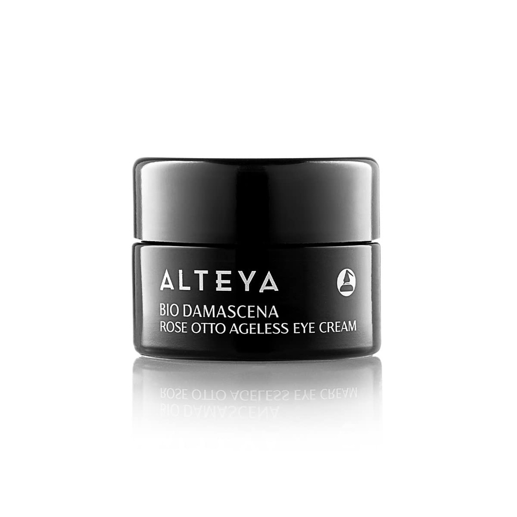 Alteyaの有機性目のクリームによって証明される有機性スキン ケア0.51 Fl Oz/15 mL オーガニックブルガリアローズオイルブライトニング、栄養としっかりしたバイオダマスチェナ賞を受賞したエイジレスアイコンタークリーム