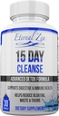 Eternal Zen 15 Day Colon Cleanser Detox with Extra Strength Herbs, Senna is a Fast Acting Natural Laxative for Constipation Relief - Whole Body Cleanse - 30 Capsules