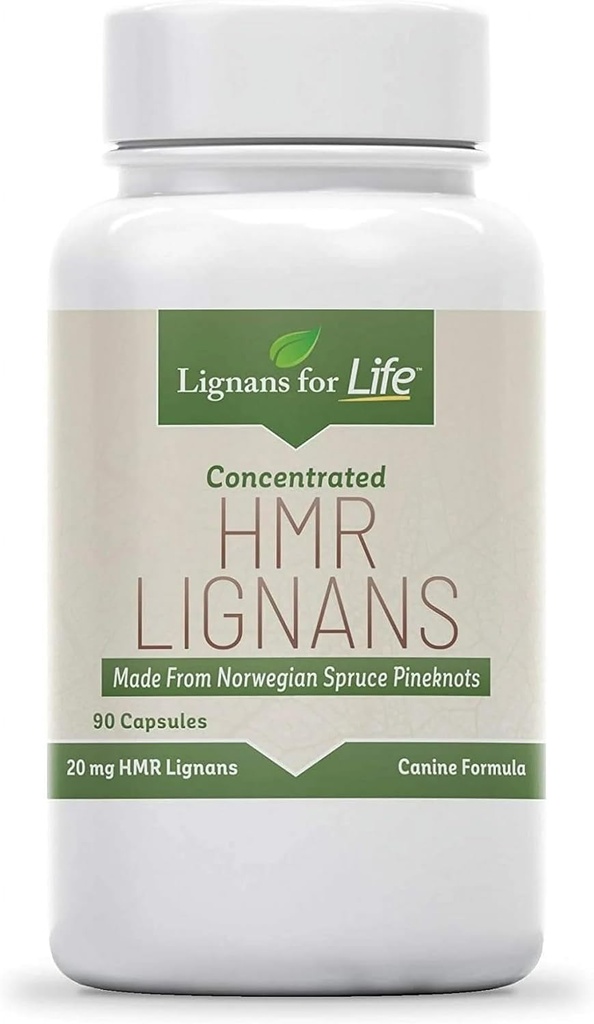 Lignans For Life HMR Lignans 20mg - 90 Capsules - Vitamin for Healthy Pet | Natural Multivitamin | Wellness Supplement | Overall Health with Phytonutrients