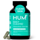 HUMの毎日の清潔なアクネは女性の及び人、明確な皮サポート、亜鉛、Spirulina、Chlorella、解毒のハーブ、有機性藻、皮のビタミンの補足、60のカプセルのために補います