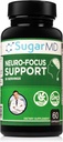 SugarMD Neuro-Focusサポート - 脳の健康は、記憶のためのサプリメント - バコパ、イチョウ、および認知サポートのためのバイオパリンの焦点と明白 - 非GMOとグルテンフリー - 60カプセル