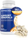 BioMatrix Mineral Supplement for Men and Women, Chelated Minerals | Iron-Free, Calcium, Magnesium, Copper, Zinc, Vitamin D, Iodine | Veggie Caps, 30-Day Supply