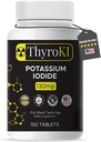 プレミアムカリウムイオドイド錠130mg – 甲状腺サポート&呼吸器の健康 – YODO Naciente KIの丸薬 | 急激に解散 緊急サバイバルイオドインサプリメント | 非GMO | 150錠 | アメリカ製