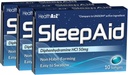 HealthA2Z® 睡眠補助剤 | ジフェンハイアミン HCL 50mg | ソフトゲル | より深い眠りをサポート | 10 カウント(パック3)