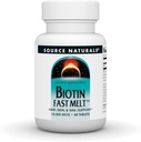 源のNaturalsのBiotinの速い溶解、毛皮および釘サポート*の10,000のmg - 60の速い溶解のタブレット