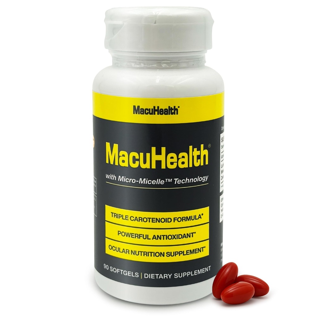 Macuhealthの三重のCarotenoid方式-大人のための目のビタミン- 90 Softgelsの3か月の供給