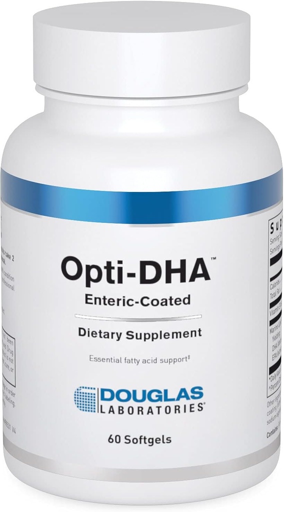 ダグラスラボラトリーズ Opti-DHA Enteric-Coated | 心血管の健康のための必須オメガ3脂肪酸 | 60カプセル