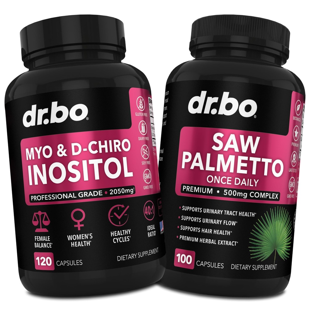 Myo-Inositol&D-Chiro Inositolはパルメットを- 40:1女性のための比率のホルモンのバランス-女性の毛損失のためのパルメットを見た-月経周期及びサポート女性の健康を支える補足
