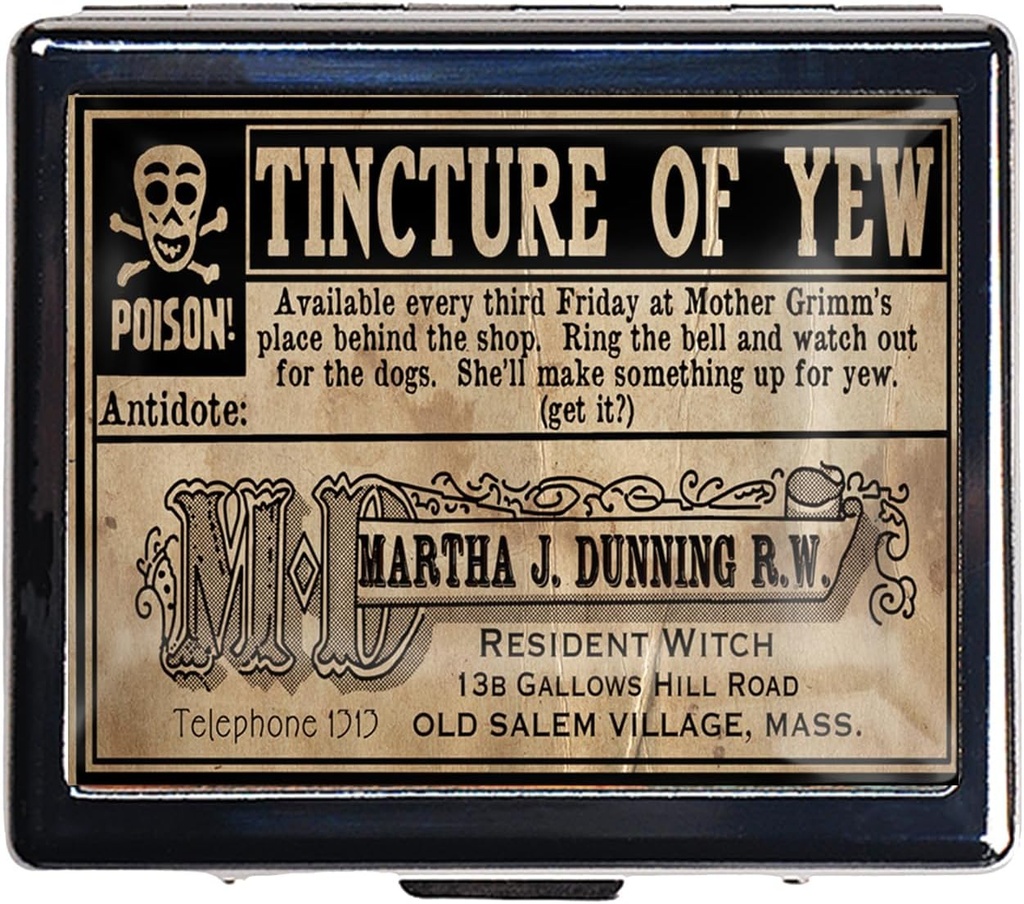 7 日クロム染料で染められた光沢がある銀製の丸薬のオルガナイザーは内部に 8 つの分けられたコンパートメントの長方形 7 日の丸薬箱の丸薬の箱(Vintage Poison のラベル)を持っています