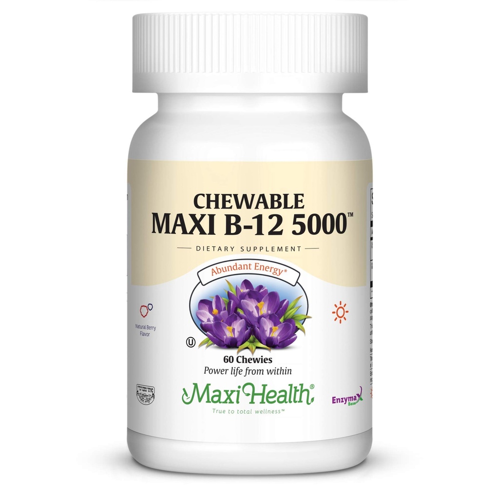 Chewable Maxi B-12 5000 60のChewableタブレット