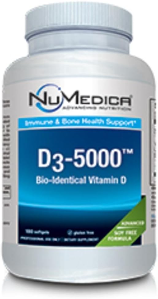 NuMedica - D3 5000 大 - ビタミンD3-180ソフトジェル
