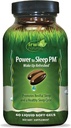 Irwin Naturals Power to Sleep PM - 60 Liquid Soft-Gels - Melatonin、GABA、Ashwagandha、Valeian Root&L-Theanine - 30サービング