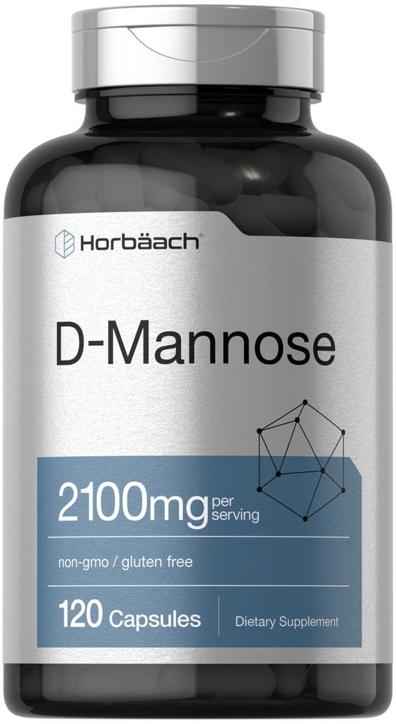 ホアハチ D-Mannose | 2100mg | 120カプセル | 最大の効力 | 非GMO&グルテンフリーサプリメント