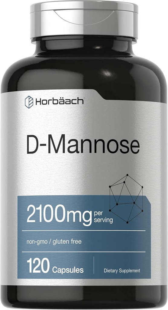 ホアハチ D-Mannose | 2100mg | 120カプセル | 最大の効力 | 非GMO&グルテンフリーサプリメント