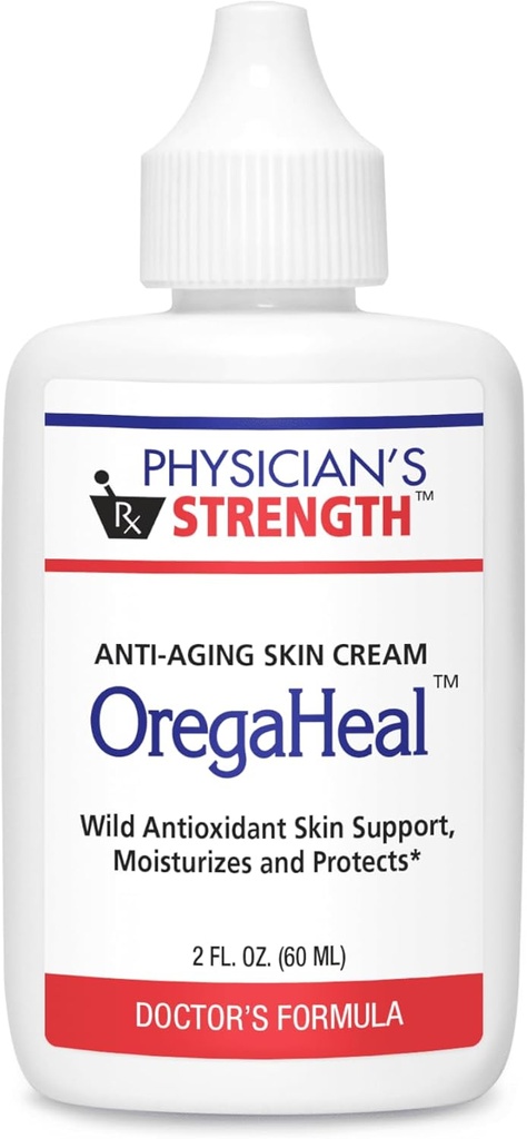 生理師の強さ OregaHeal クリーム - 2 の fl の oz - 反老化の皮のクリーム - 野生の酸化防止皮サポート - 保湿し、保護して下さい - すべての皮のタイプのために適した