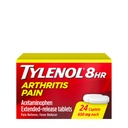 TYLENOL関節炎の痛みのカプレットの押し及び回転帽子24のea (3のパック)