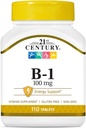 21st Century B-1 Tablets, 100 Mg, 110 Count