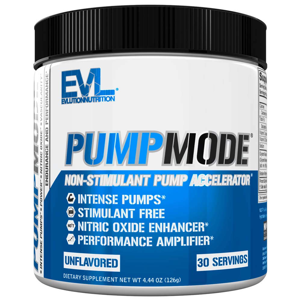 EVL PumpMode ニトリク酸化物サプリメント - ニトリク酸化物ブースターポンププリワークアウトパウダーと筋肉回復の成長と耐久性のための利点 - 刺激フリープレワークアウトドリンク(非吸収)