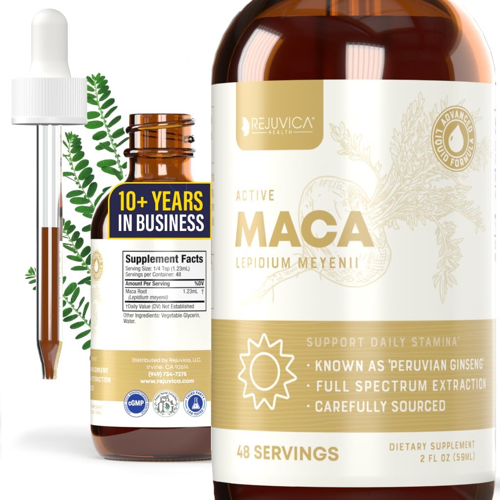Rejuvica の健康の能動態のマカ - 高度のマカの根のエキス - ペルーのGinseng -よりよい吸収のための液体配達 - エネルギー及び死亡を支えて下さい