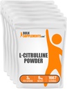 BulkSupplements.com L-Citrullineパウダー - シトルリンサプリメント、ニトリオキサイドサプリメント - 無風味&グルテンフリー - サービングあたり3g、1kg(パッケージ 5)(11ポンド)