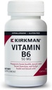Kirkman Vitamin B-6 50 mg - Hypoallergenic - 100 Vegetarian Capsules - Gluten/Casein Free