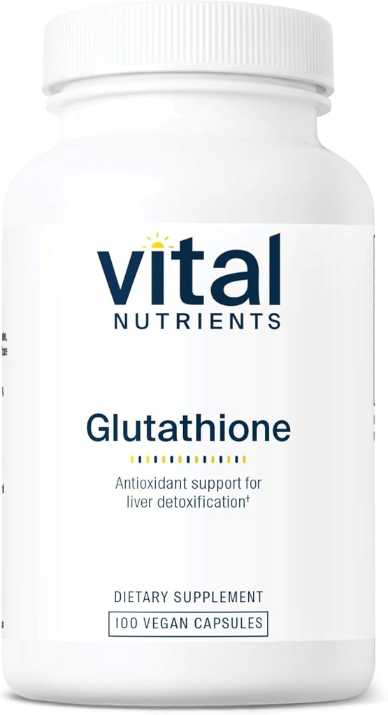 Vital Nutrients Glutathione 400mg | Antioxidant Support for Liver Detox | Vegan Antioxidant Supplement to Promote Liver Health and Liver Detox* | Gluten, Dairy, Soy Free | Non-GMO | 100 Capsules
