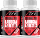 2400mg Fadogia Agrestis Tongkat Aliサプリメント - サードパーティテスト - 1400mg Fadogia Agrestis & 1000mg トンカットアリ, 最大強度, 筋肉量 & アスレチックパフォーマンス, 2パック