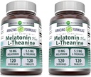 アメイジングフォーミュラ メラトニン10 Mg Plus L-テアニン5.5 Mgサプリメント | 120錠 | ノンGMO | グルテンフリー | アメリカ製 | 2パック