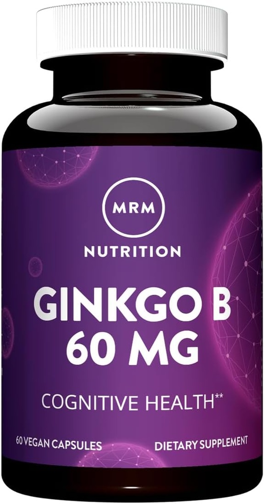 MRM Ginkgo B、60mg、60ベジタリアンカプセル