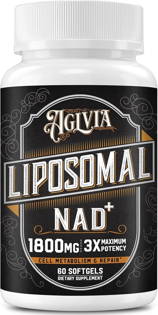 1800 MG Liposomal NADの補足、Nicotinamideの肋骨に類似するNAD+の補足、エネルギー ブースターのための98%の純粋なNADプラスの補足及び人及び女性、非GMO、60のSoftgelsのための細胞修理